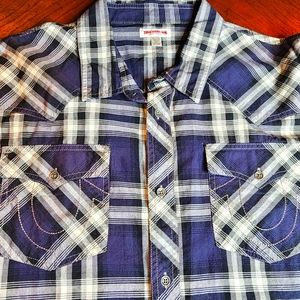 NWT True Religion Western LS Shirt XXXL